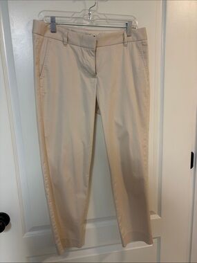 J. Crew Women's Cropped Beige Ankle Jeans